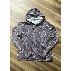 Flexure Women's Sz Small Hoodie Shirt Pink Purple Running Athleisure Comfy Soft